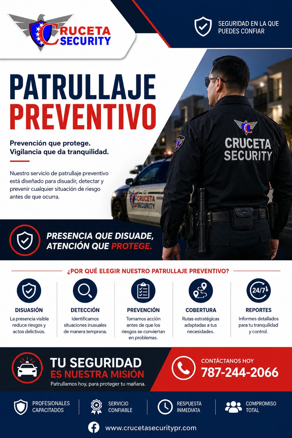Pancarta Cruceta Security